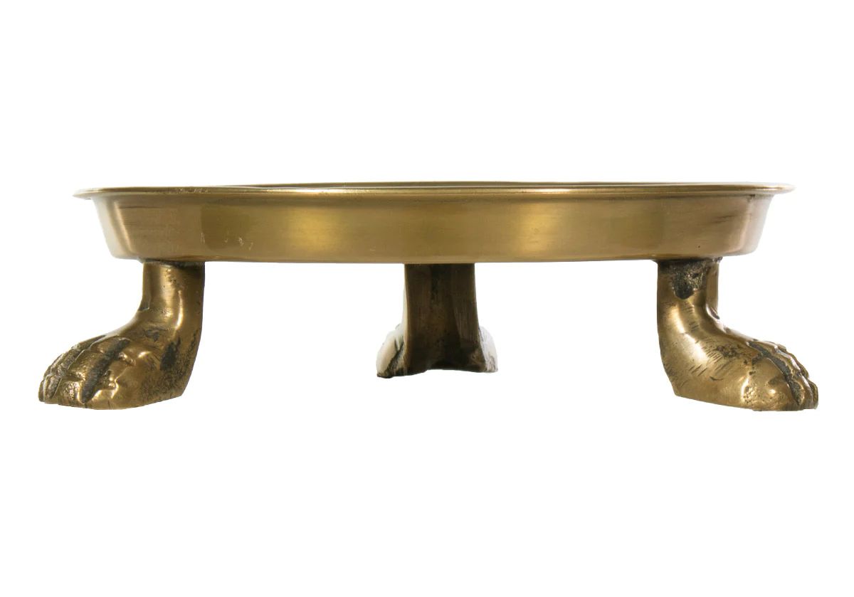 BRASS CLAWFOOT DISH | SMALL | Alice Lane Home Collection