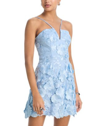 3D Flower Spaghetti Strap Mini Dress - Exclusive | Bloomingdale's (US)