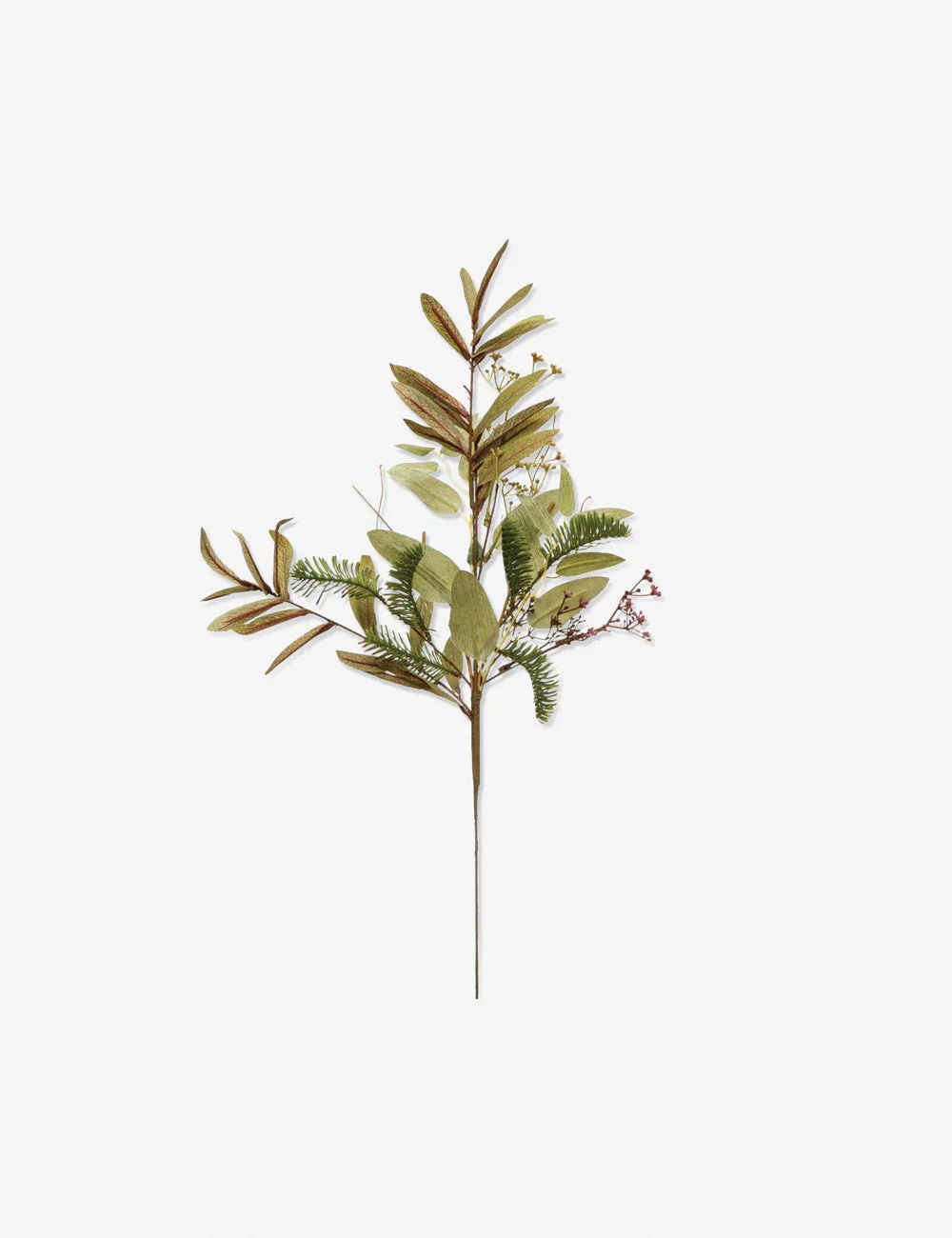 Faux Olive Leaves and Evergreens Spray | Lulu and Georgia 