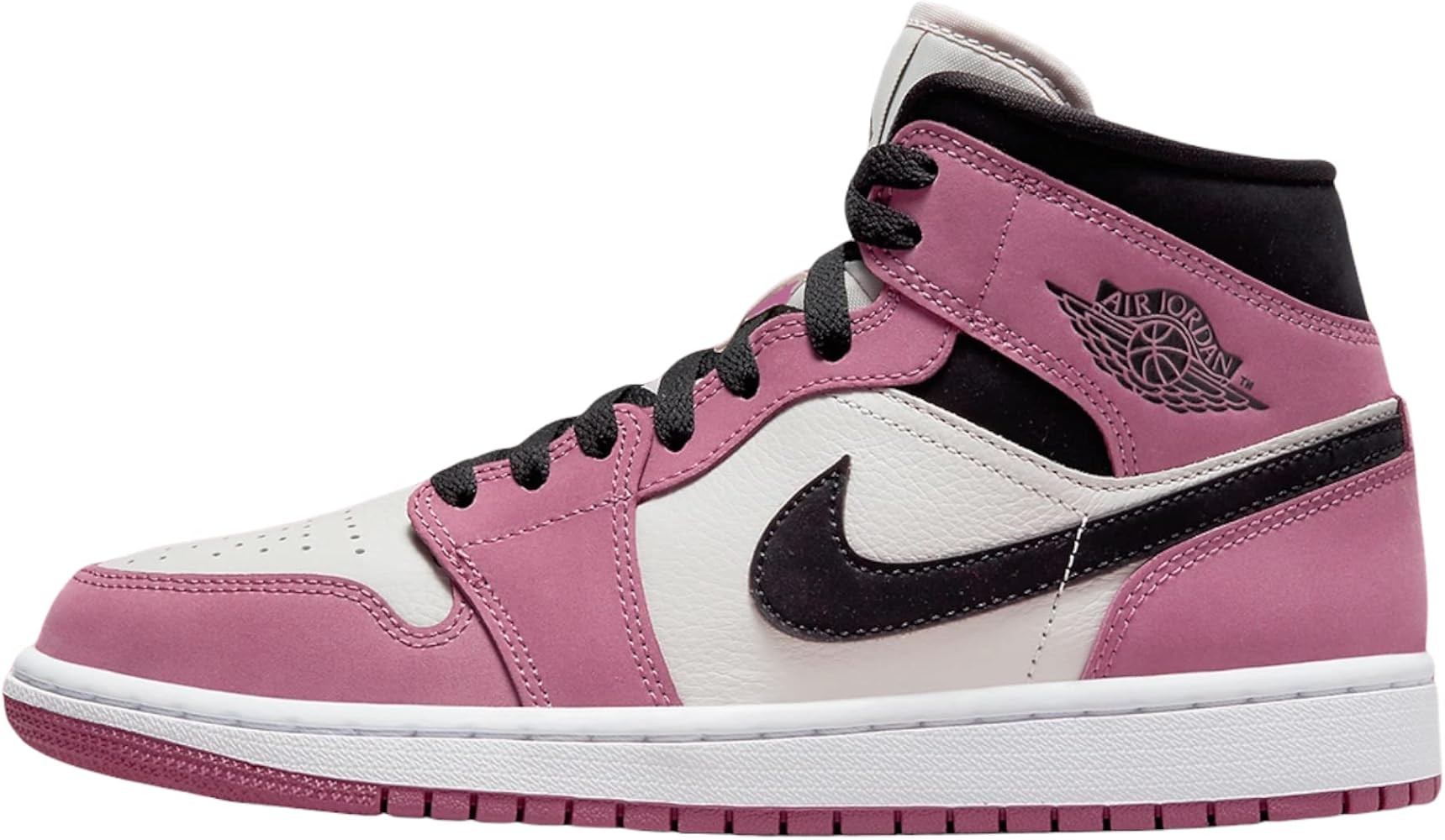 Jordan 1 Mid SE Women Berry White Black DC7267-500… | Amazon (US)