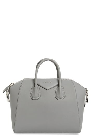 Givenchy 'Medium Antigona' Sugar Leather Satchel - Grey | Nordstrom