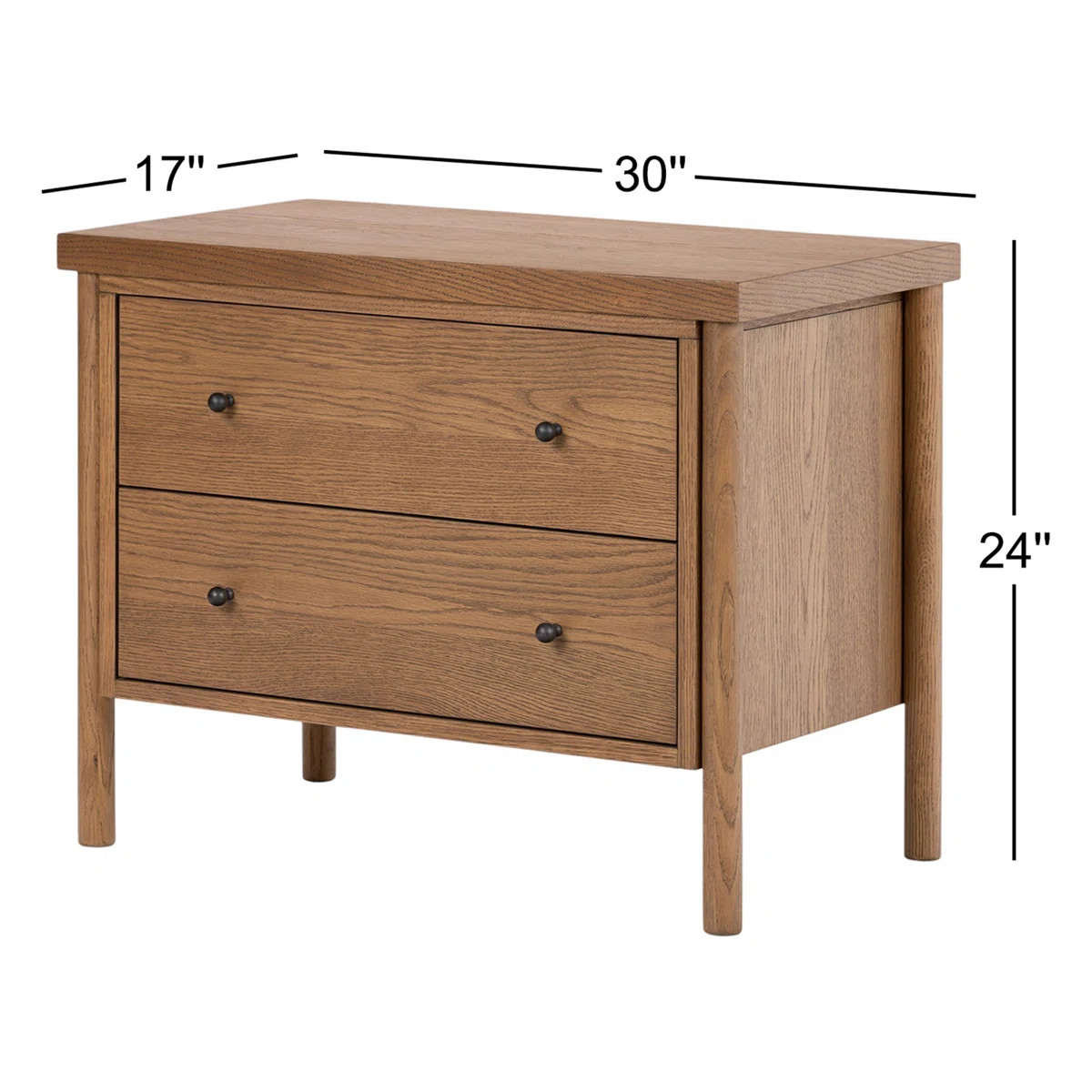 Linda 30'' W Solid Wood Nightstand | Wayfair North America