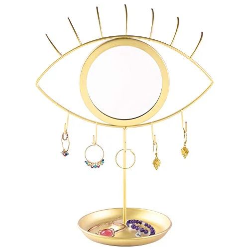 AFFOMO Makeup Mirror,Eye Shape Boho Decorative Vanity Mirror Tabletop Detachable Golden Cosmetic ... | Walmart (US)