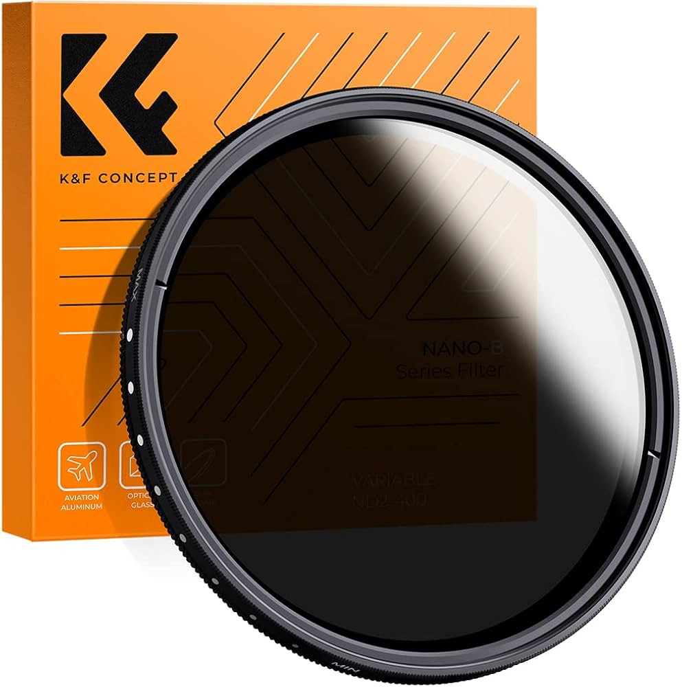K&F Concept 40.5mm Neutral Density Filter, 40.5mm Slim Variable Fader ND Filter Adjustable ND2 to... | Amazon (US)