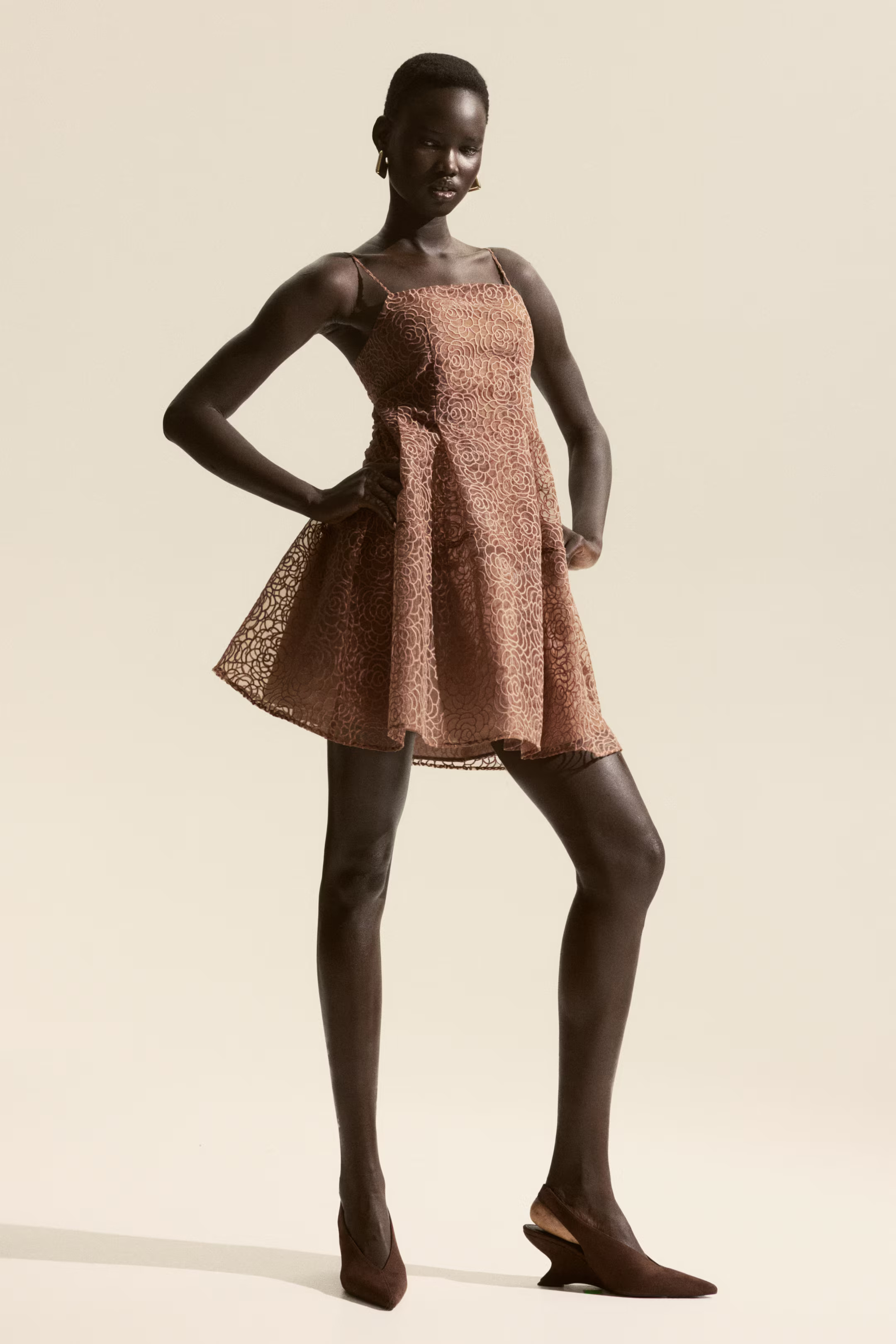 Embroidered Strappy Dress | H&M (US + CA)