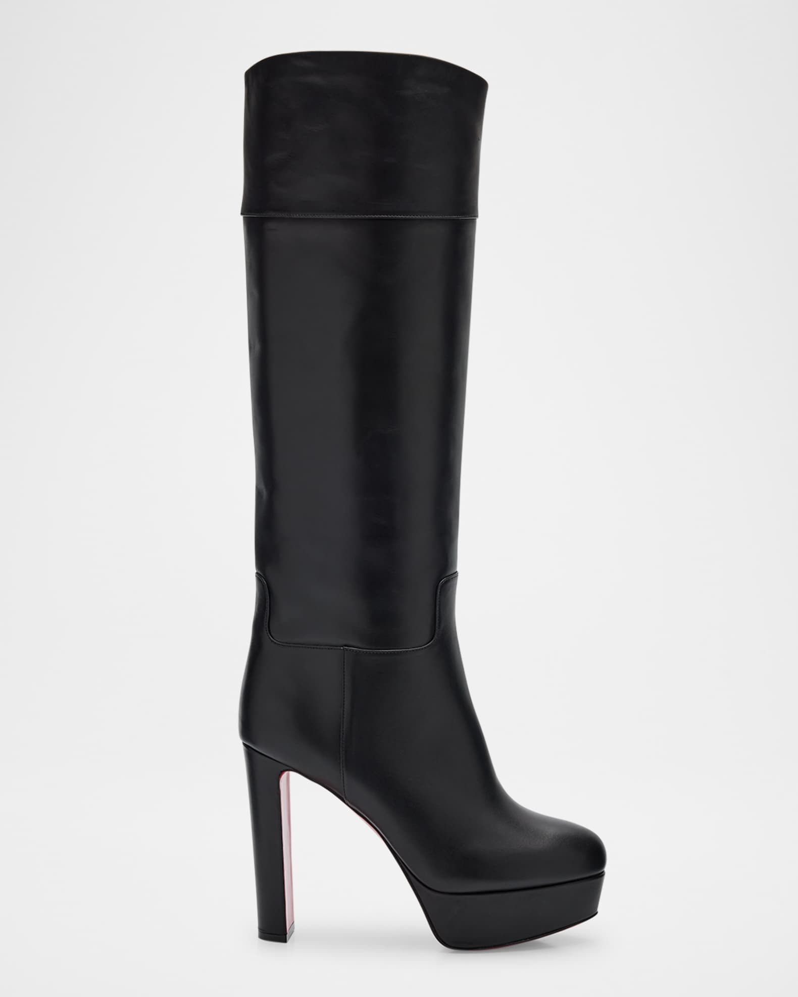 Loo Leather Red Sole Knee Boots | Neiman Marcus