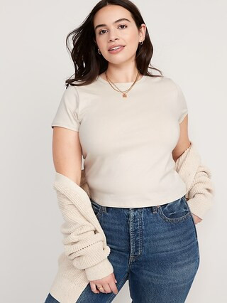 Cropped Slim-Fit T-Shirt for Women | Old Navy (US)