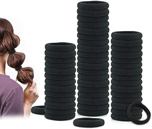 Dreamlover Hair Ties, 50 Pack Black Hair Bands | Amazon (US)