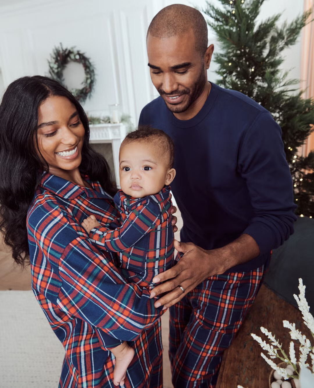 Holiday Navy Plaid Matching Family Pajamas | Hanna Andersson