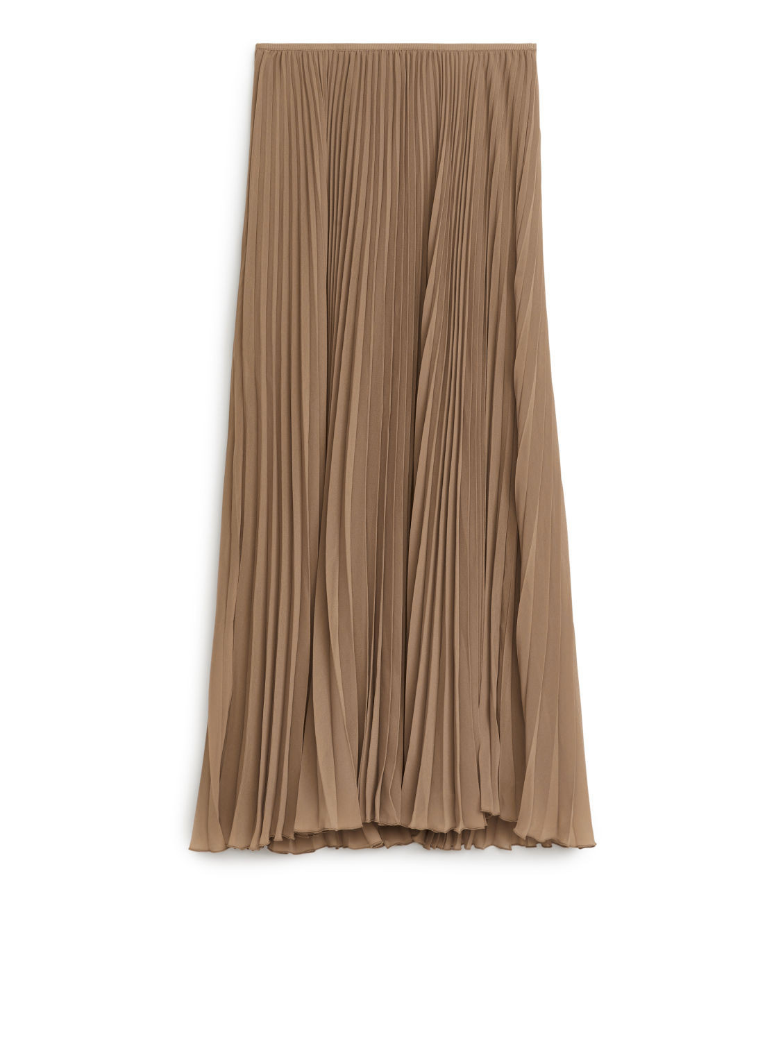 Pleated Chiffon Skirt - Beige | ARKET (US&UK)