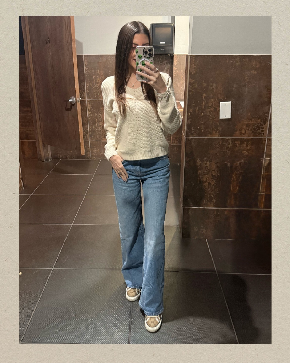 A little bit of grandma’s favorite knit, a little bit of ‘70s flair, and a whole lot of comfy-cute energy. 

Wide-leg denim + a slouchy sweater = effortlessly put-together (or at least that’s what I’m telling myself). 

Bonus points for the fun-print sneakers keeping things wild. 

#EffortlessStyle #RetroCozy

#LTKFindsUnder50 #LTKFindsUnder100 #LTKStyleTip