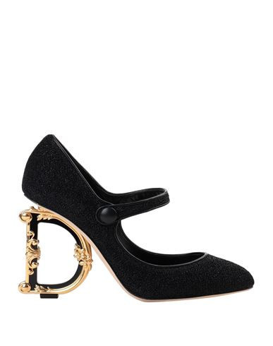 Dolce & gabbana Woman Pumps Black Size 5.5 Textile fibers | YOOX (US)
