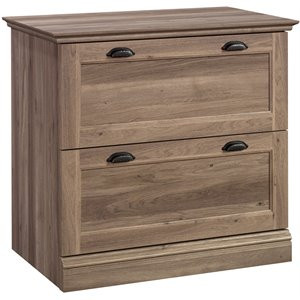 Sauder Barrister Lane Engineered Wood 2-Drawer Lateral File Cabinet Salt Oak | Cymax