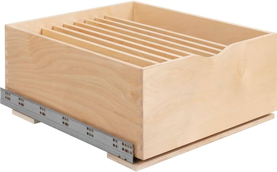 Hardware Resources 21" Wood Rollout Cookware Single Drawer | Amazon (US)