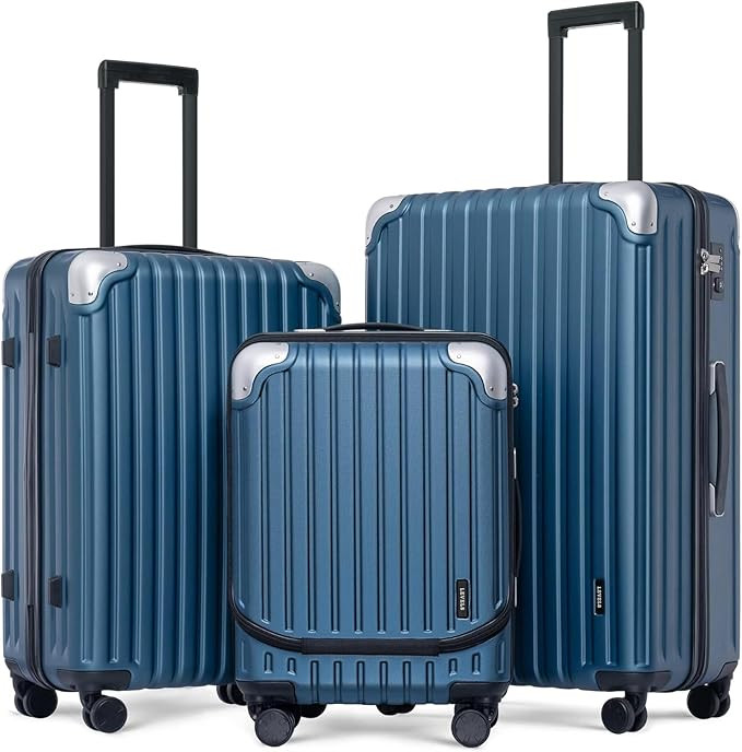 LEVEL8 Grace Luggage Sets Hardshell Suitcase with Wheels, Sturdy Large Suitcase Tsa Lock 20 Inch ... | Amazon (US)