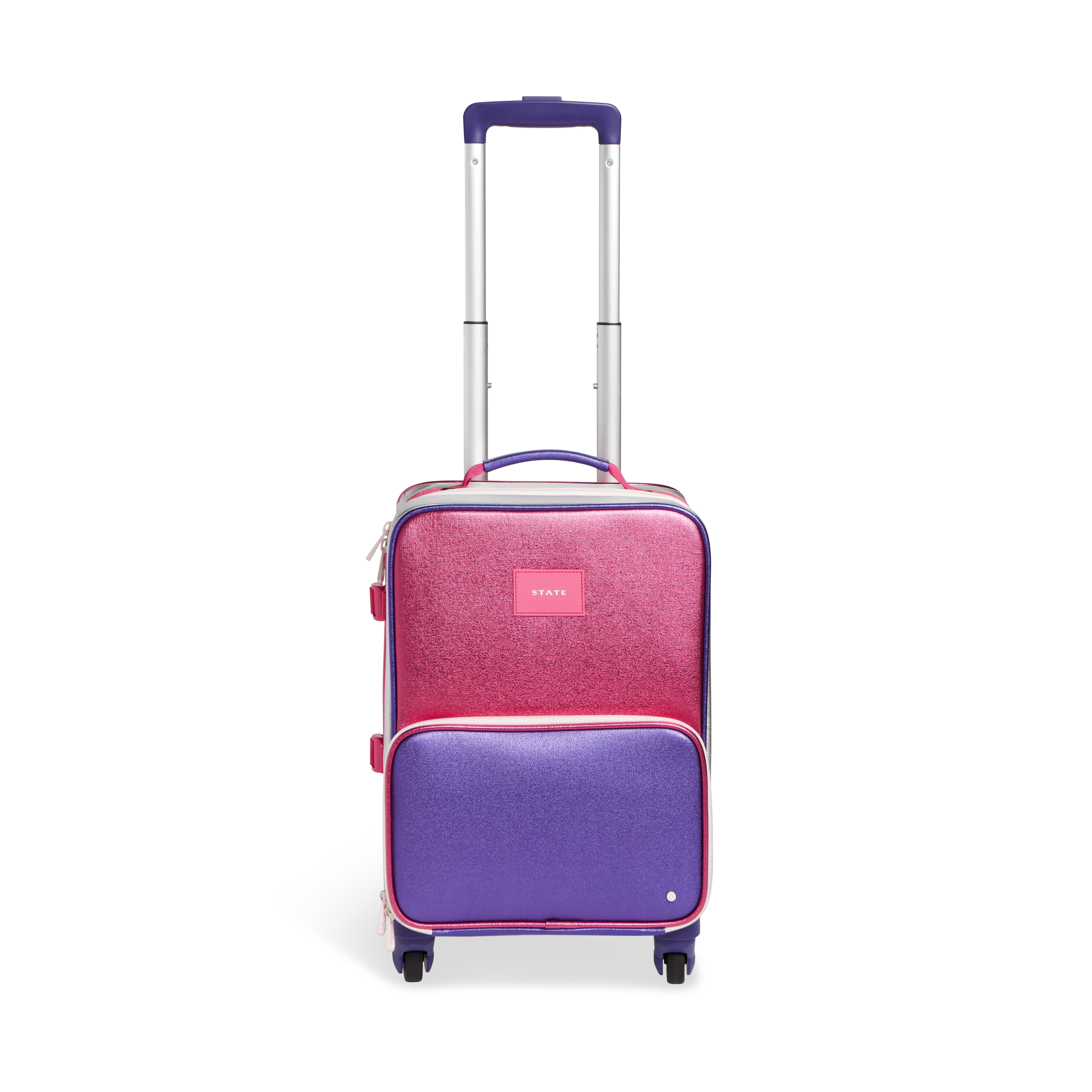 STATE Bags | Mini Logan Suitcase Metallic Hot Pink/Purple | STATE Bags