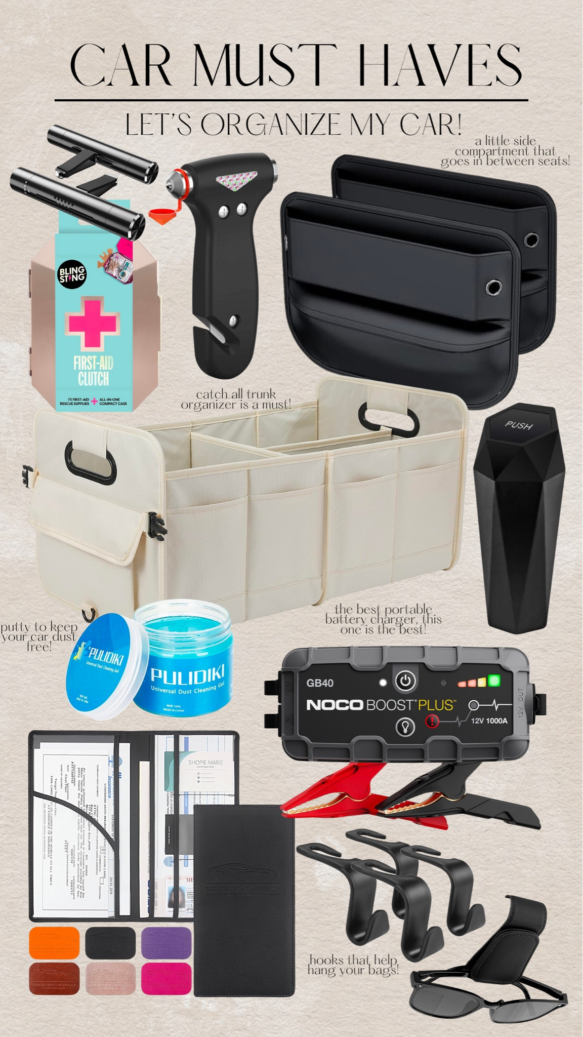 AMAZON CAR FINDS | everything I bought to organize my car and a couple on the way! 


Amazon car finds 
Amazon finds
Amazon must haves #LTKCyberWeek

#LTKfindsunder100 #LTKtravel