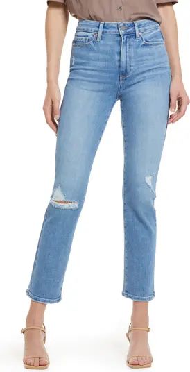 Cindy Ripped Straight Leg Jeans | Nordstrom
