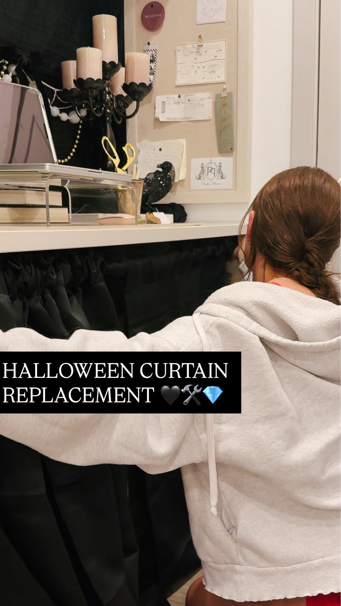 Links to the exact curtains I ordered for Halloween (& the hardware I already had)

#LTKSeasonal #LTKdayinmylife #LTKHome