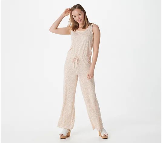 MUK LUKS French Terry Tank Jumpsuit - QVC.com | QVC