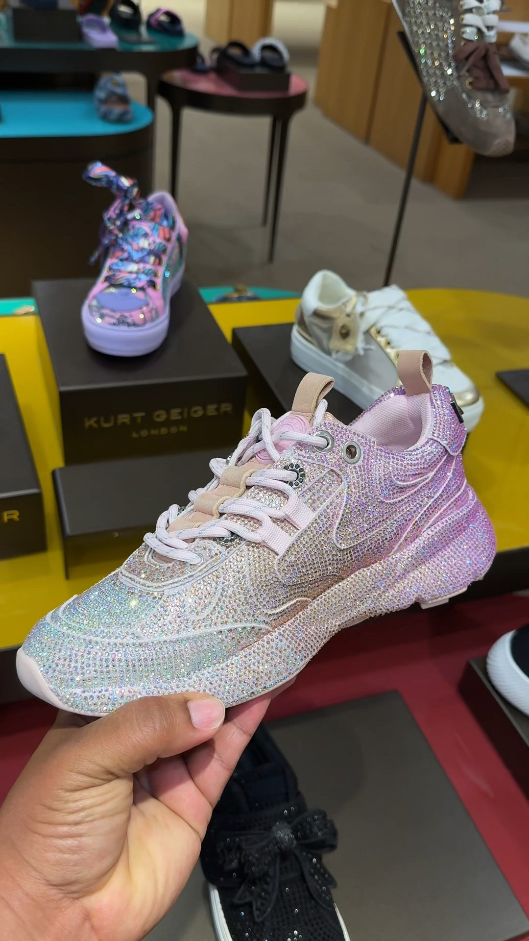 The older I get, the more I appreciate a sneaker that feels like a statement piece. These sparkly Kurt Geiger sneakers are giving comfort and main-character energy. Perfect with denim, athleisure, or even a casual dress when you want to do a lot without doing a lot.

Linked for you in my LTK ✨

#kurtgeiger #ltkstyle #ltkshoes #elevatedcasual #statementshoes #everydayluxury