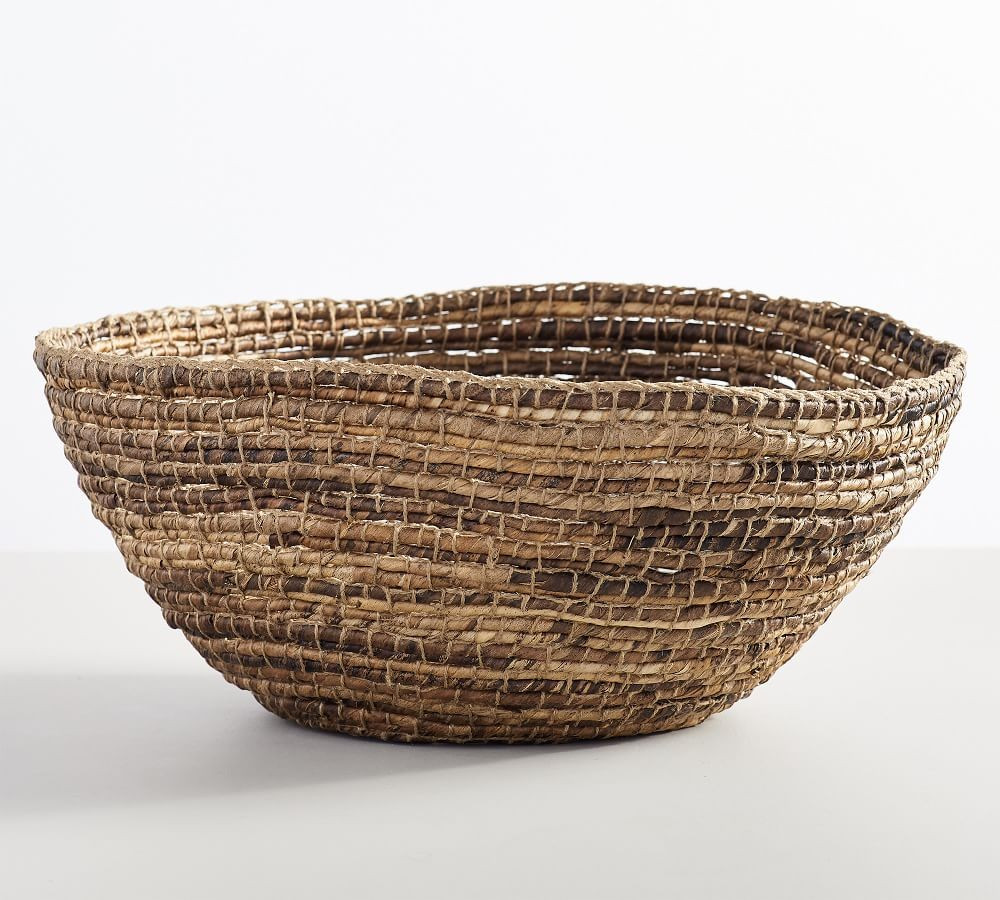 Wynne Coil Abaca Basket Collection | Pottery Barn (US)
