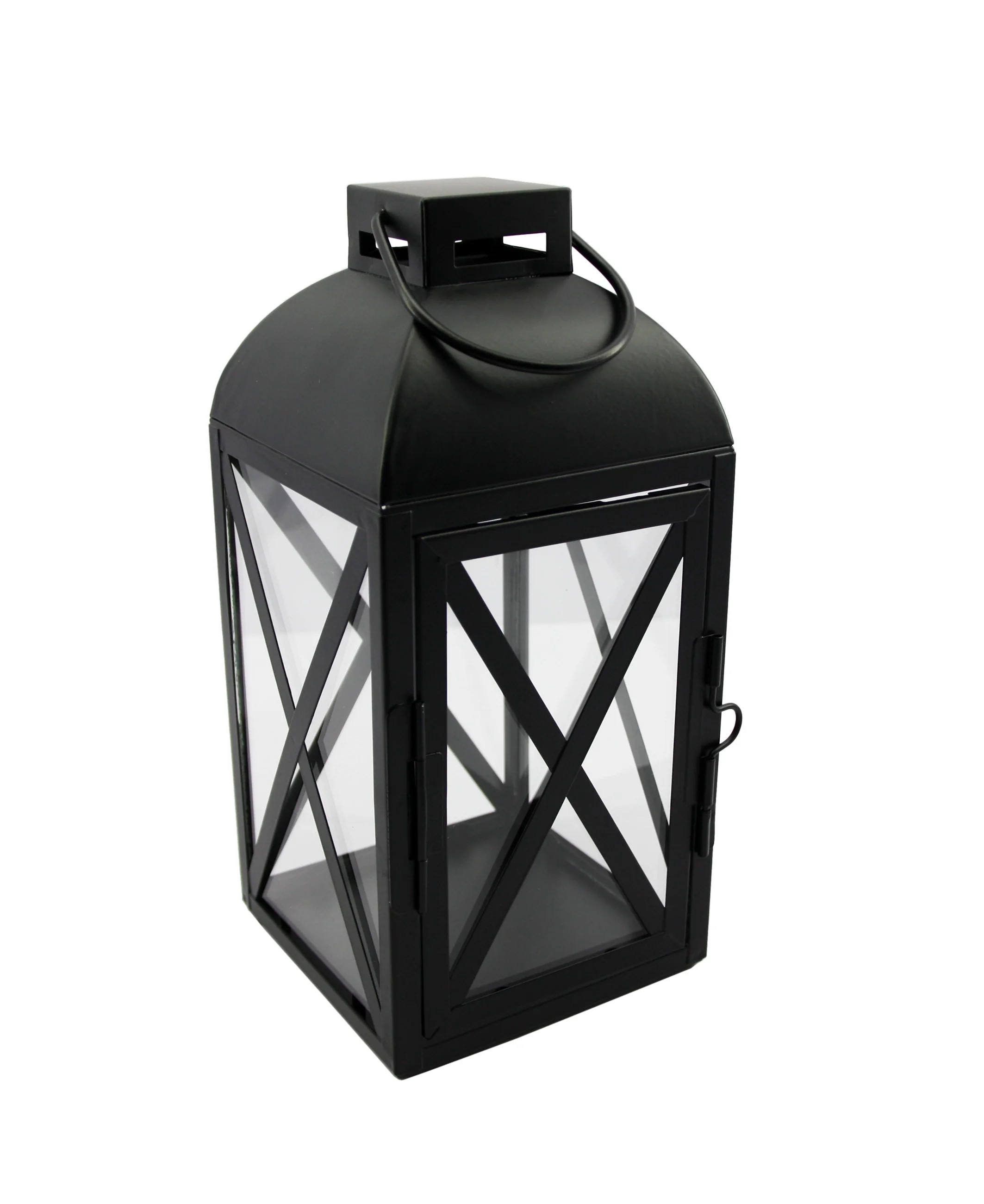 Mainstays Black Metal Lantern, Small | Walmart (US)