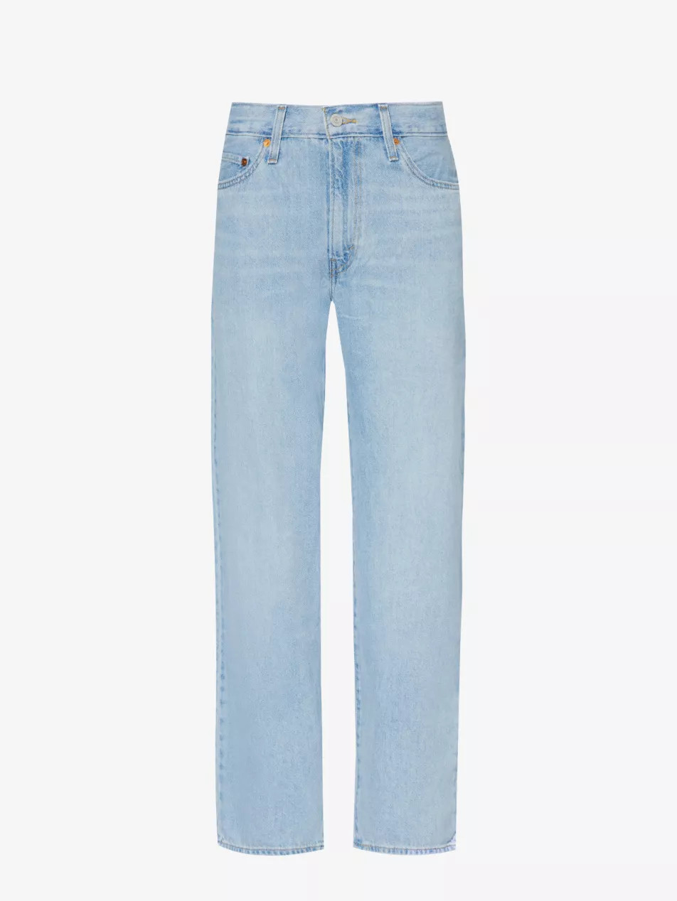 Baggy Dad straight-leg mid-rise jeans | Selfridges