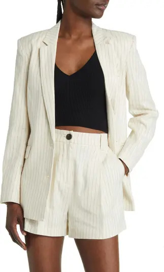 Stanton Pinstripe Linen Blend Blazer | Nordstrom