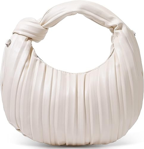 MIJARES Small Knotted Handbags for Women Soft PU Leather Crossbody Dumpling Bags Cloud Clutch Pur... | Amazon (US)