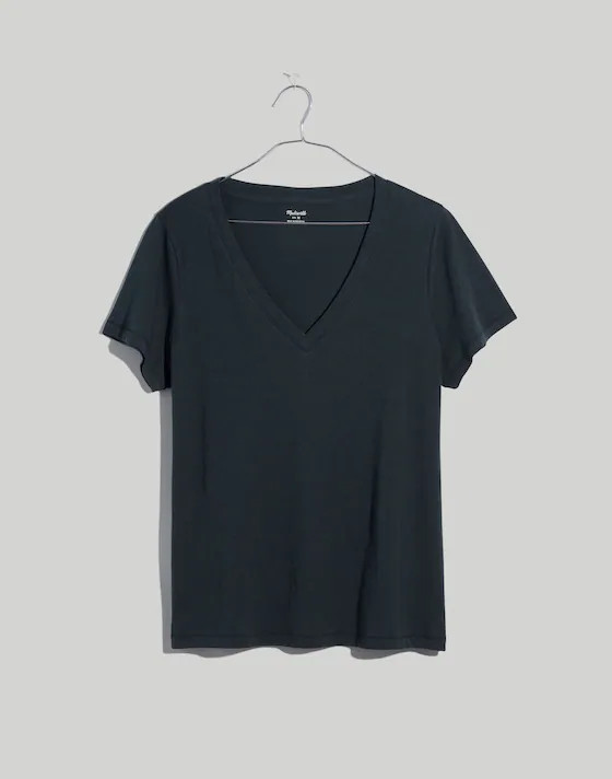 Whisper Cotton V-Neck Tee | Madewell