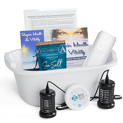 Ionic Foot Bath Detox Machine for Home Use - Free Regain Health & Vitality Booklet & Brochure - 2... | Amazon (US)