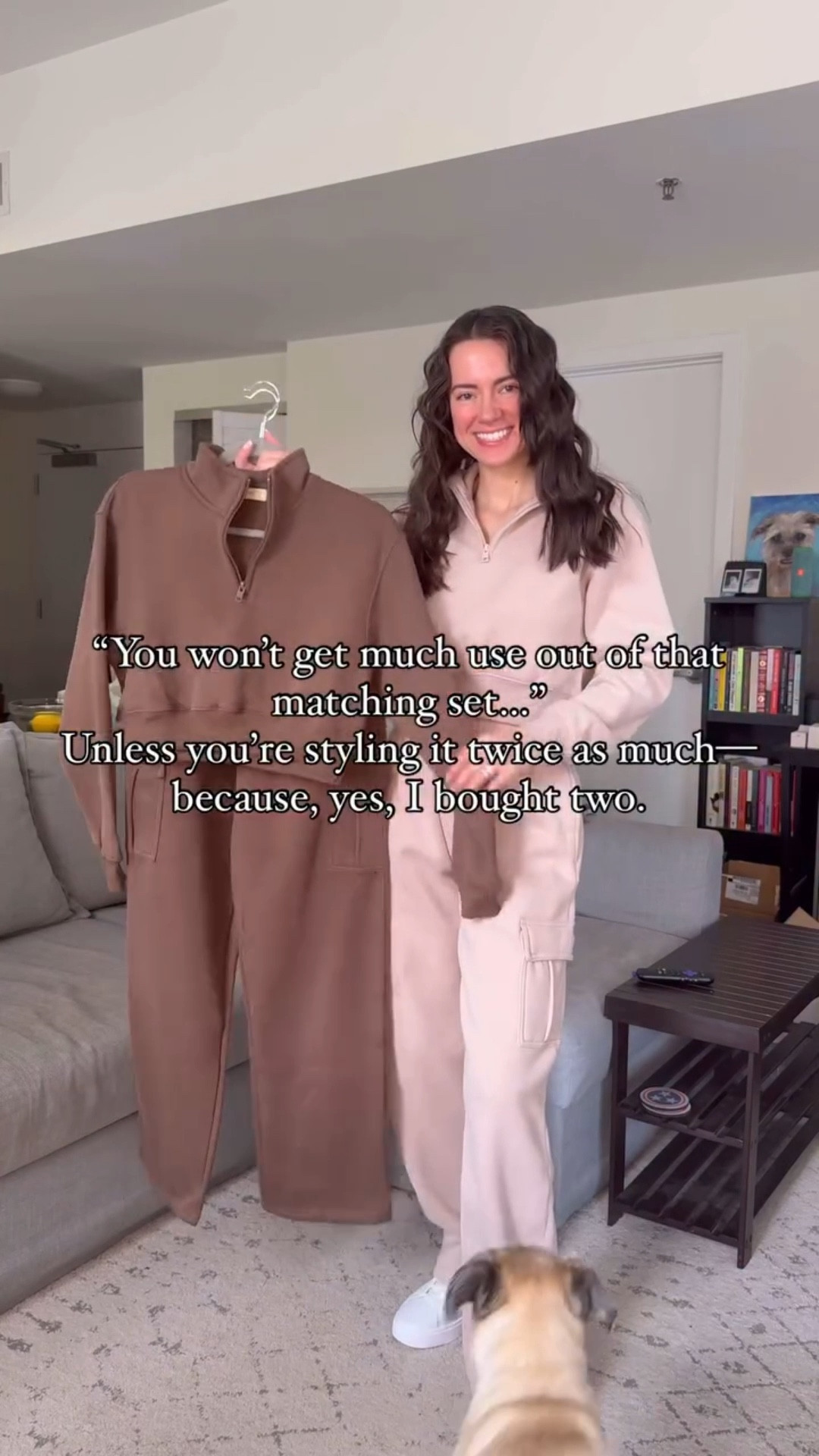 Same set, two colors. And somehow… they both made it into my cart. 🌰🍄‍🟫

But let me show you why I’m calling it a capsule win: here’s how I styled this Amazon matching sweatsuit in chestnut and mushroom for errands, lounging, layering, and spring transitions.

Which color are you grabbing? Drop a C for chestnut or M for mushroom below.
.
.
.
#PetiteStyle #MatchingSet #AmazonFinds #PetiteFashion #SpringOutfits #ComfyAndCute #SeeingDouble #CapsuleWardrobe #YouWontGetMuchUseOutOfThat #StyledTwoWays

matching set outfit ideas, cargo sweatpants for petites, petite athleisure, spring capsule wardrobe, Amazon loungewear sets, cropped sweatshirt styling, half-zip pullover outfit, comfy outfit ideas for petites, minimal capsule outfit inspo, spring petite fashion, Amazon matching set review @qinsen_official