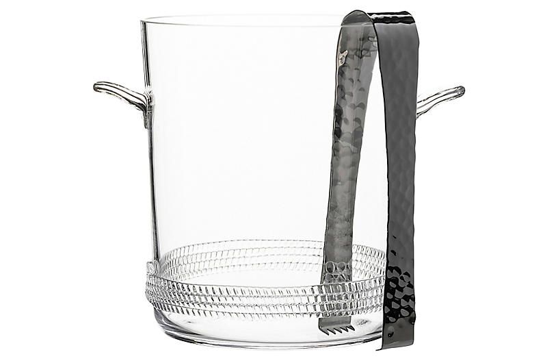 Asst. of 2 Dean Ice Bucket - Clear/Silver - Juliska | One Kings Lane