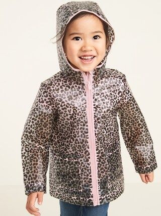Water-Resistant Hooded Rain Jacket for Toddler Girls | Old Navy (US)