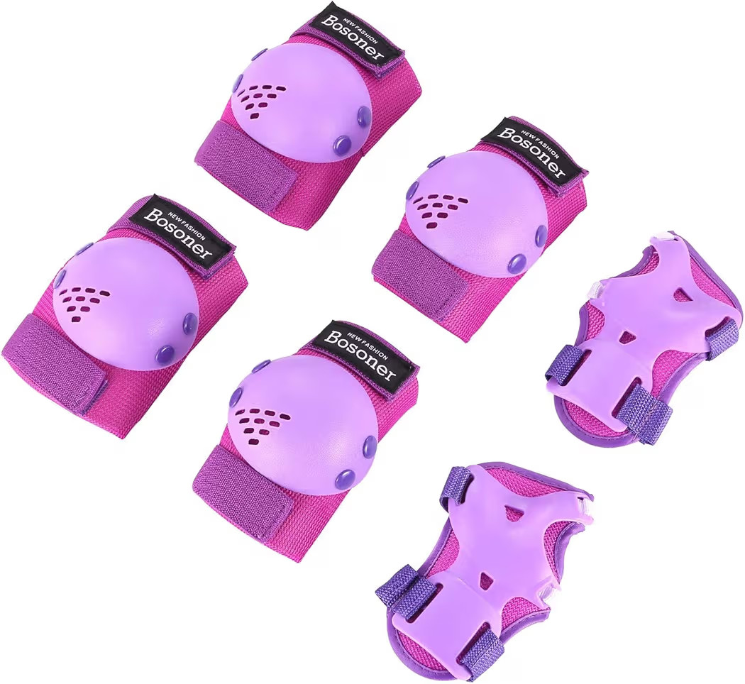 BOSONER Kids/Youth Knee Pads Elbow Pads Wrist Guards Set for 3-15 Years, Child Protective Gear Se... | Amazon (US)