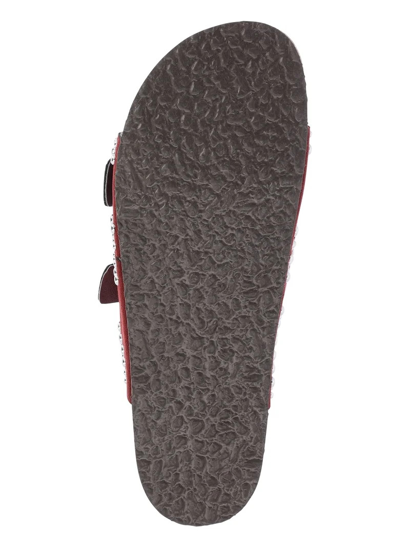 Time and Tru Women's Footbed Slide Sandals, Wide Width Available | Walmart (US)