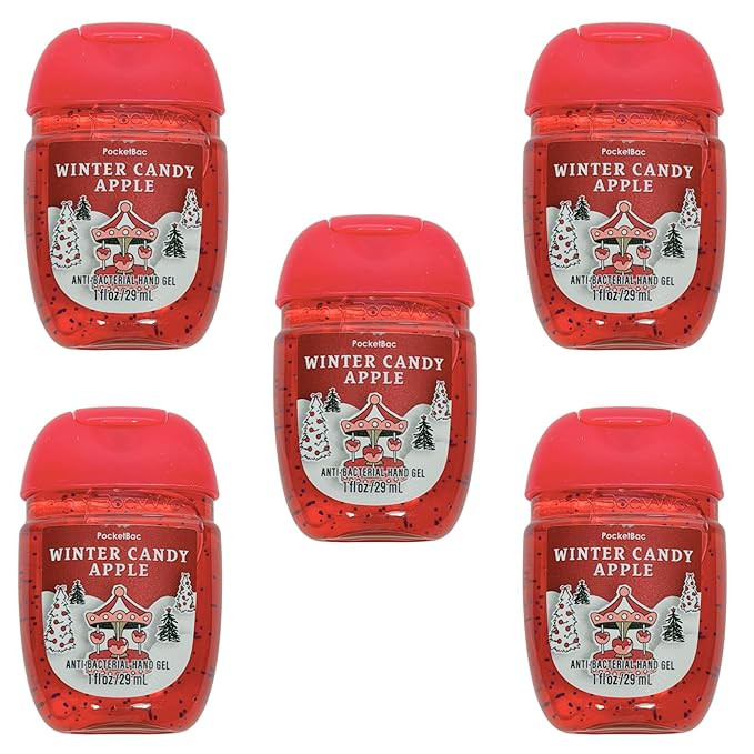 Bath and Body Care - Travel Size Sanitizer - 5 piece Bundle Set Hand Gel - 1 Fl Oz each - (Winter... | Amazon (US)