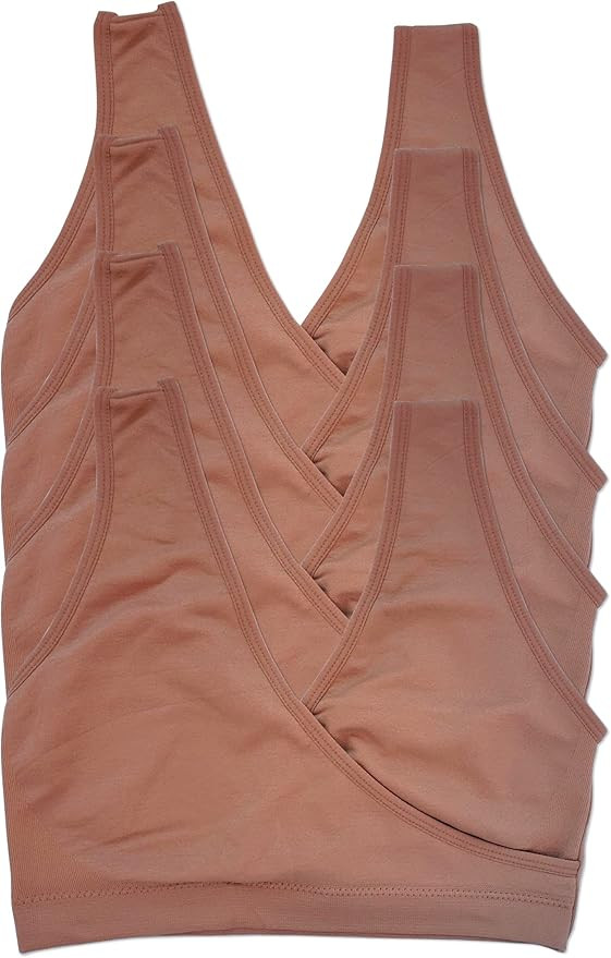 Caramel Cantina 4 Pack Nursing Maternity Women’s Sleep Comfort Bralette Bra | Amazon (US)