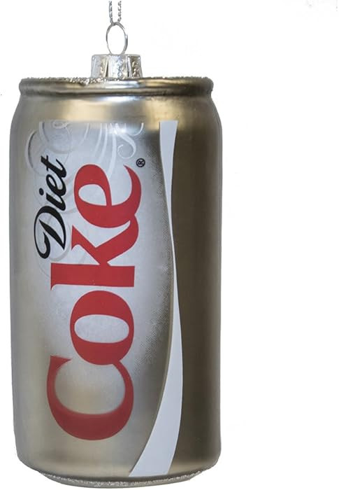 Coca-Cola Kurt Adler 4.375-Inch Glass Diet Coke Can Ornament for Christmas | Amazon (US)