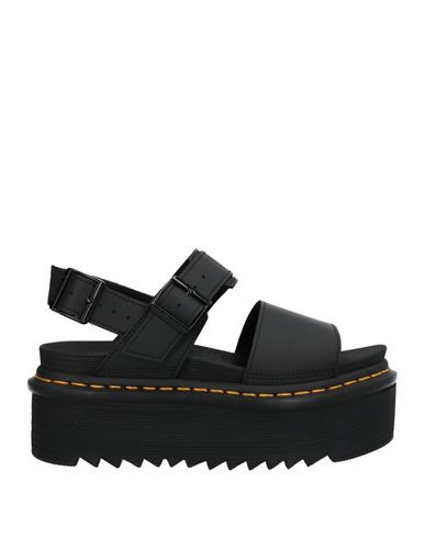 Dr. Martens Woman Sandals Black Size 8.5 Soft Leather | YOOX (US)
