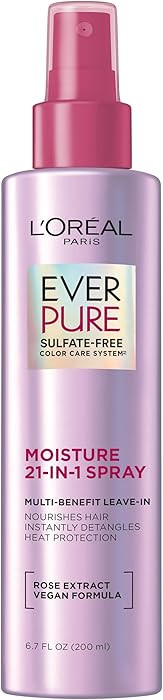 L'Oreal Paris Sulfate Free Moisture 21-in-1 Leave-In Conditioner for Dry Hair, EverPure, 6.7 fl o... | Amazon (US)