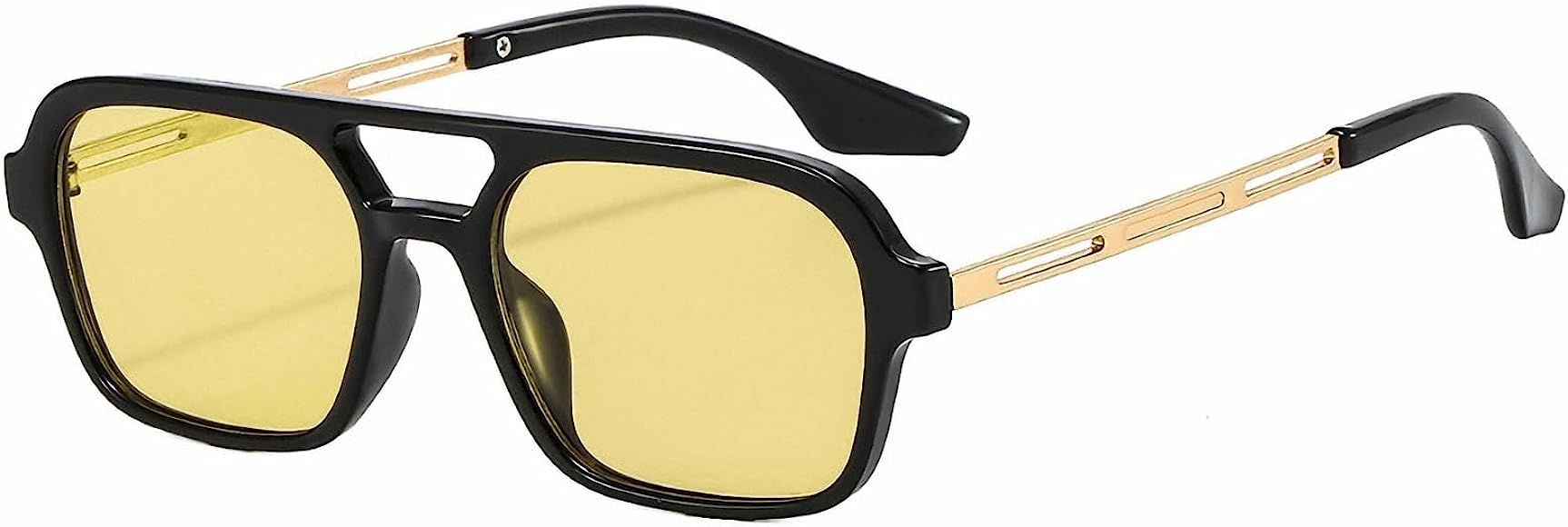 Vintage Square Sunglasses Small 70s Flat Tiny Glasses for Women Men Metal UV400 Protection Shades | Amazon (CA)