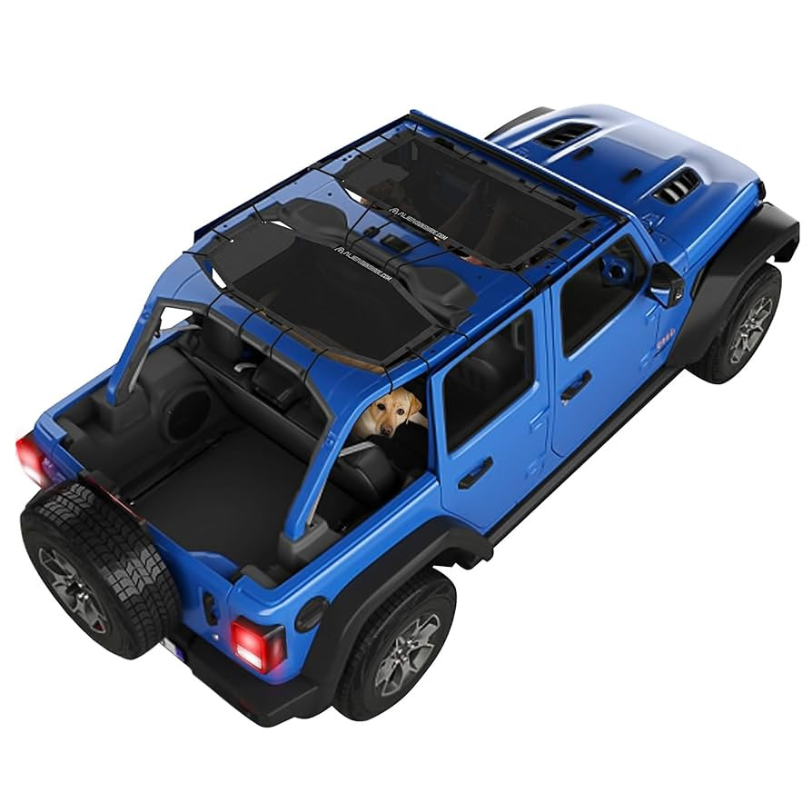 Alien Sunshade Jeep Wrangler JLU (2018-2023) – Front & Rear Mesh Sun Shade for Jeep JL Unlimite... | Amazon (US)
