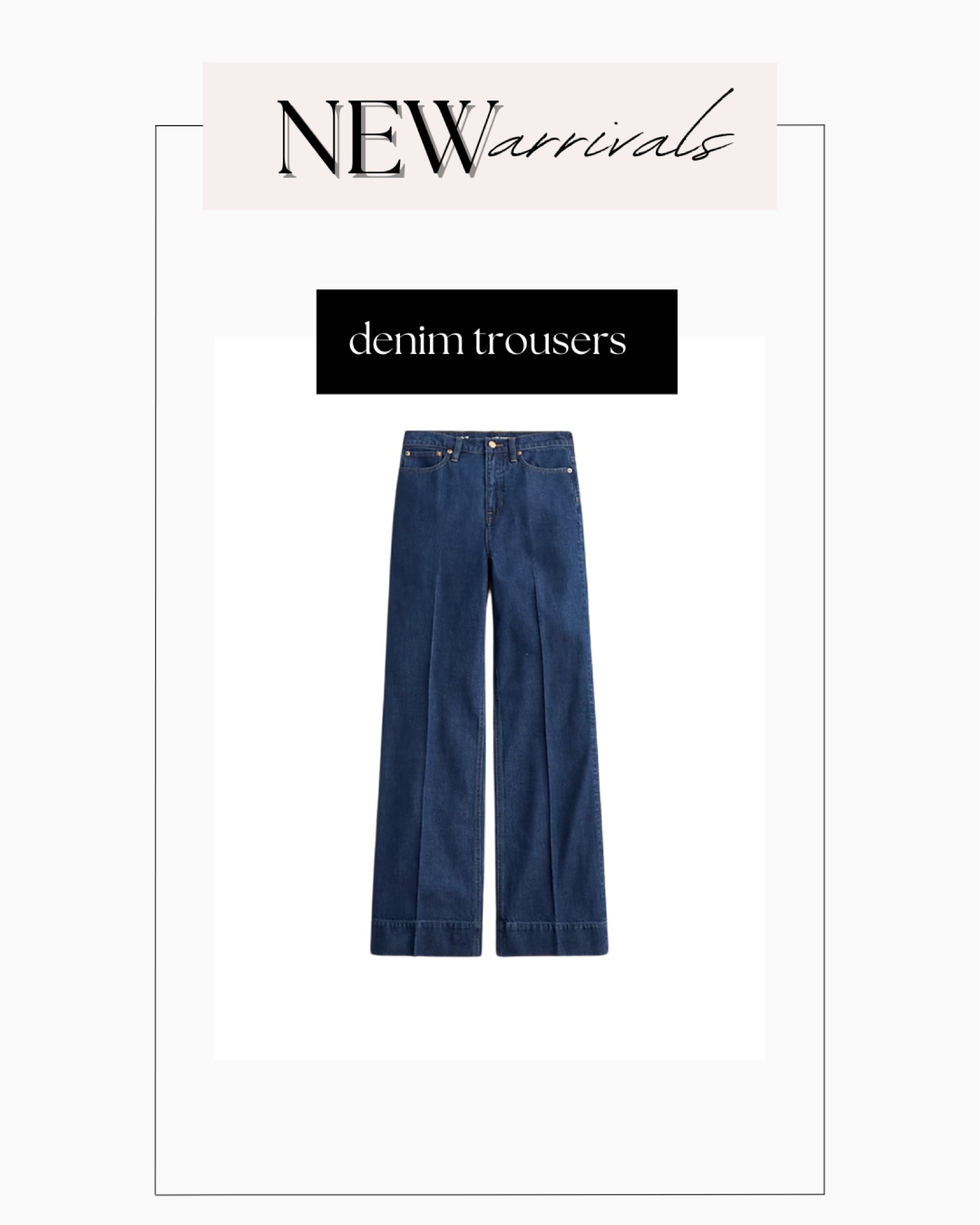 Denim trouser in Fiorellas wash curated on LTK