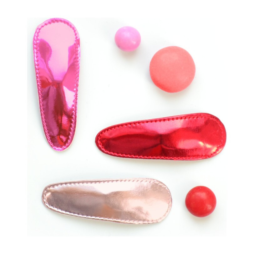 Valentine Metallic Clips | Maisonette