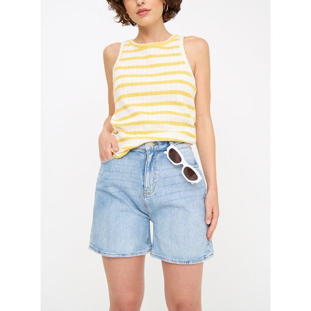 Buy Light Wash Denim Mom Shorts  16 | Shorts | Tu | Tu Clothing