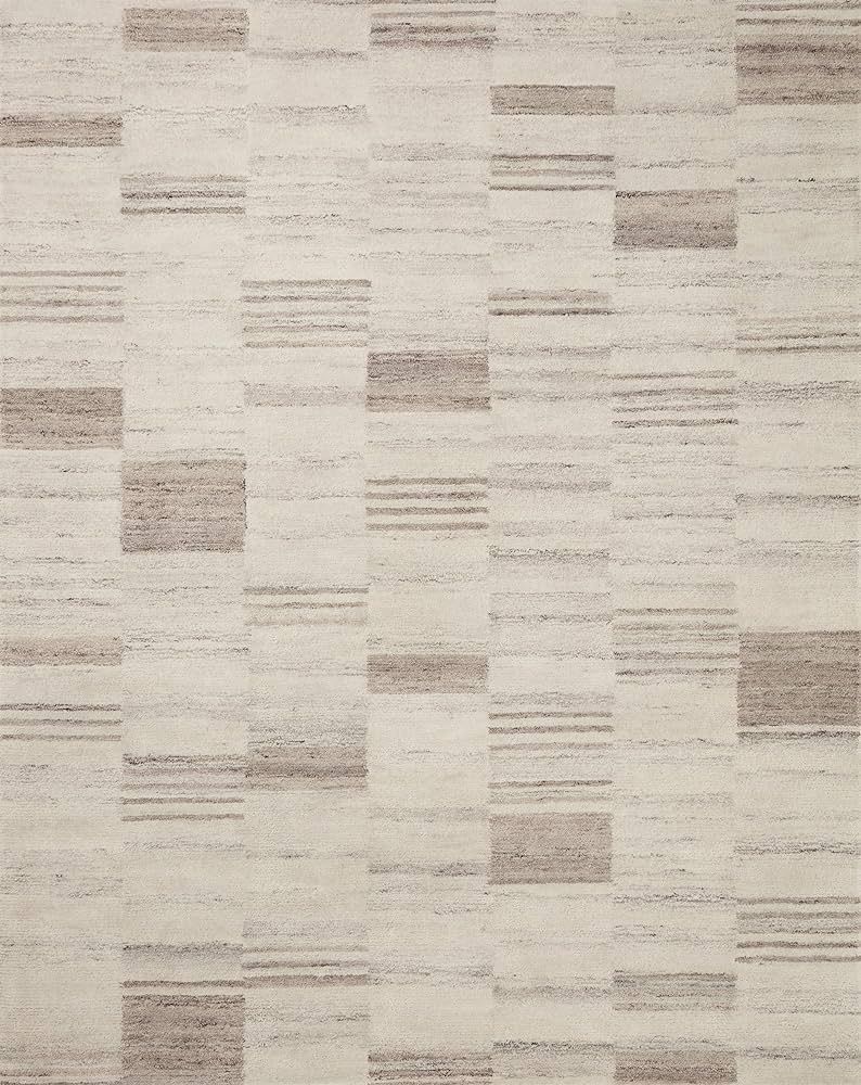 Loloi Amber Lewis x Rocky Collection ROC-04 Ivory/Dove, 11'-6" x 15', Area Rug | Amazon (US)