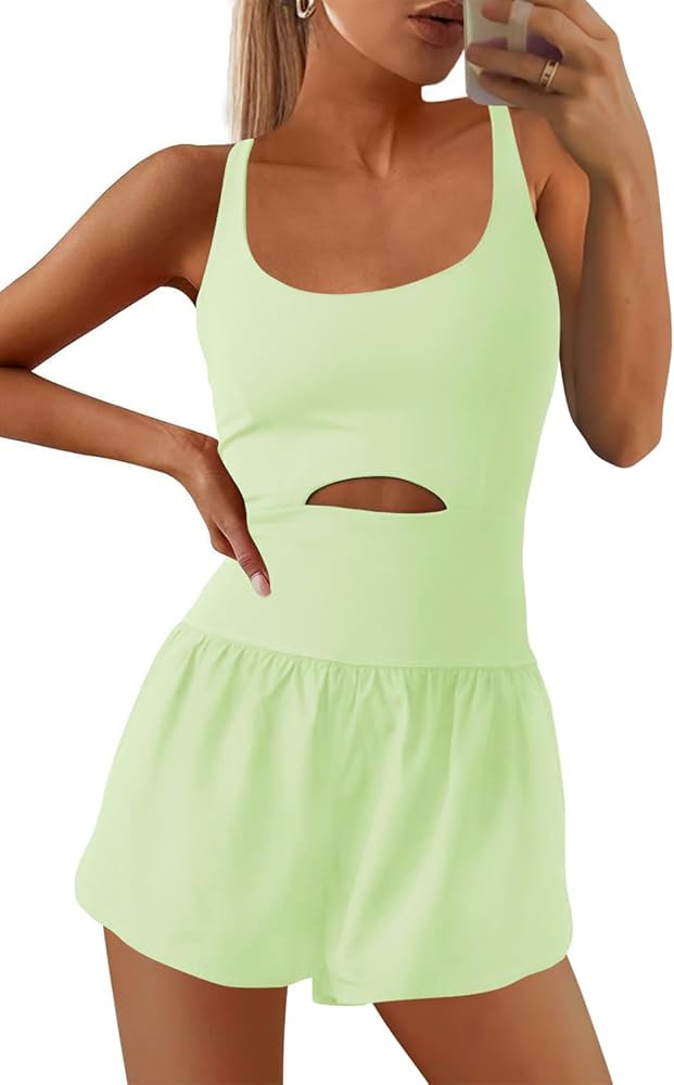 SENSERISE Womens Workout Rompers Athletic Romper Exercise Jumpsuits
        One Piece, Running On... | Amazon (US)