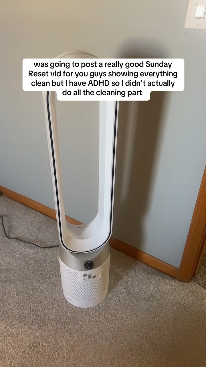 😅 but the best part is some of my fav products are in this video! Lol we put the Dyson Fan on our wedding registry instead of the vacuum bc I did so much research on vacuums we ended up going w another one that is way cheaper & works so well (also linked on my profile!) The dyson fan felt worth it bc you never have to worry about it collecting dust, perfect bedroom fan, AND it’s also an air purifier! We LOVE it! Had a remote to control the settings & tells you about the air quality in the room. 

#LTKWatchNow #LTKHome #LTKWedding